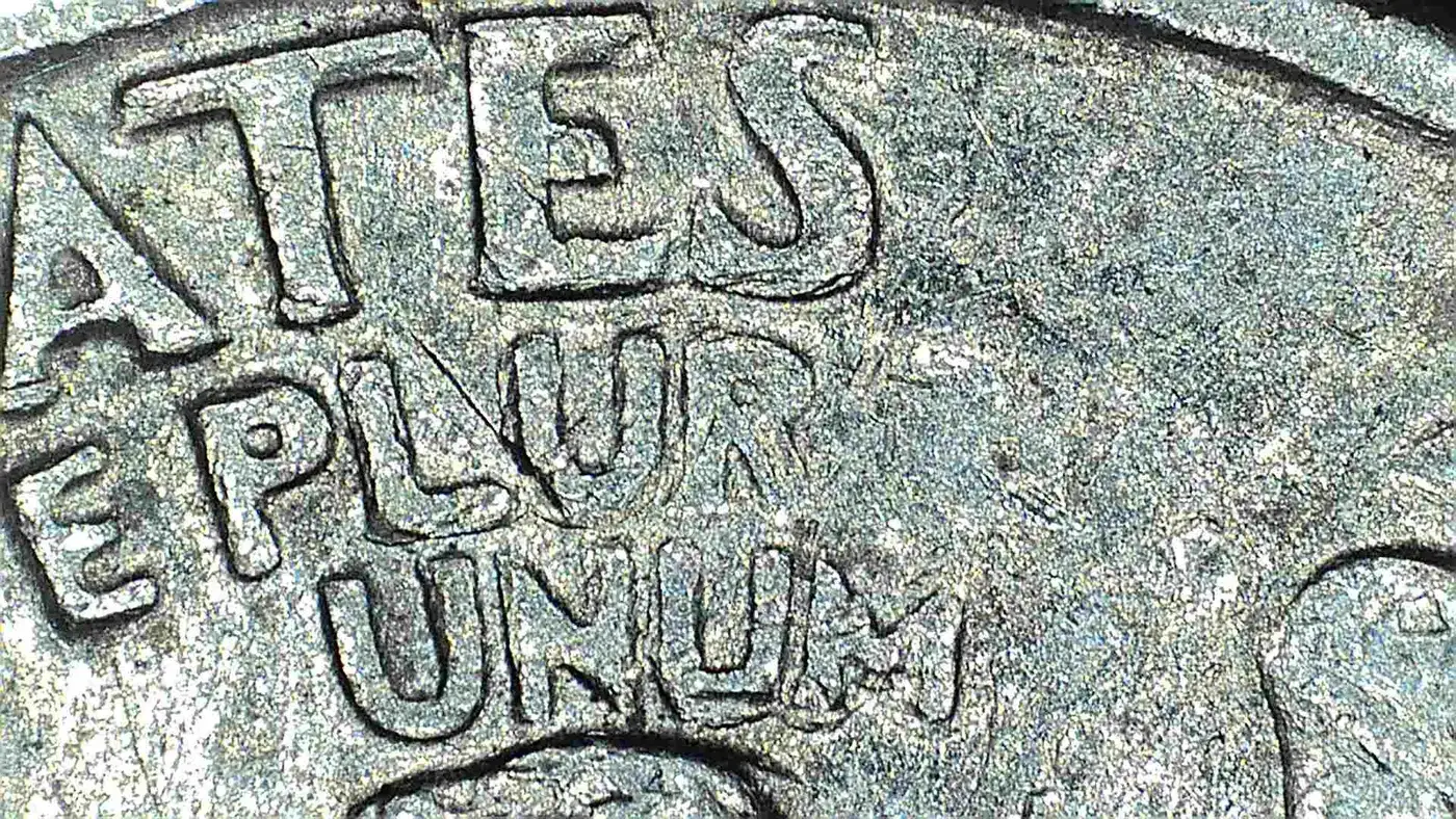 How-Much-Is-This-1981-P-Quarter-Worth-With-This-Struck-Through-Grease-And-Maybe-A-DDR-Eagle-Worth?